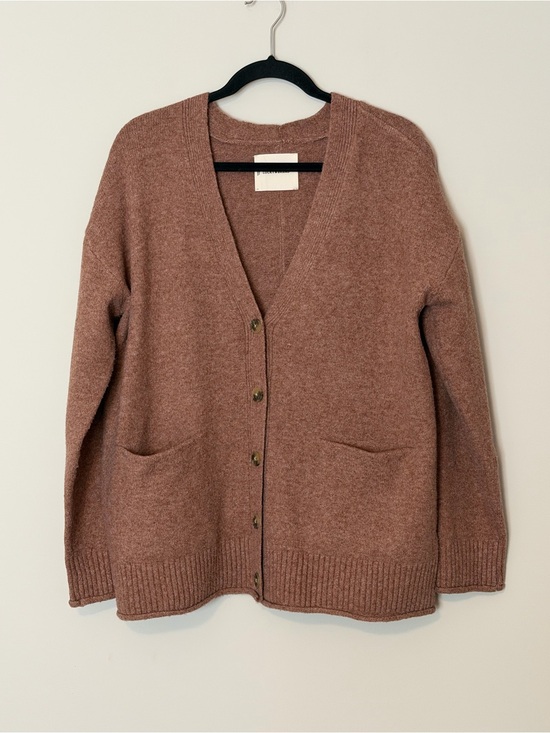 Lucky Brand Sweaters - Lucky Brand Oversized Pocket Cardigan Baltic Amber Brown Medium NWOT